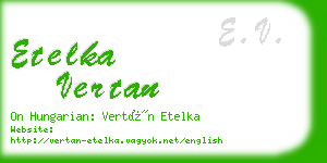 etelka vertan business card